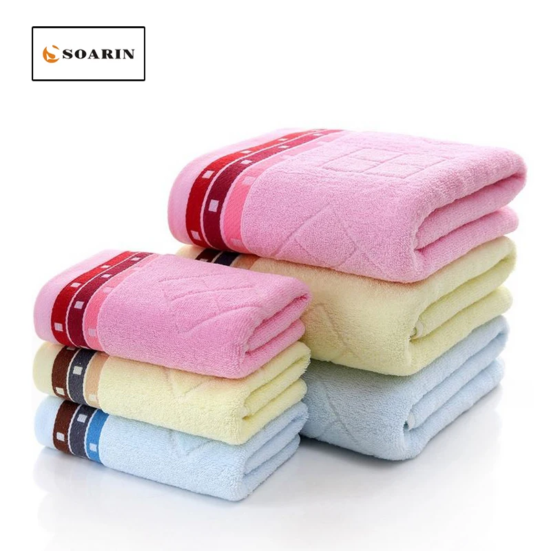 

SOARIN 100% Cotton Print Towels Bathroom Toallas Algodon Toalhas De Banho Adulto Dusch Handtuch Quick Dry Towel Absorvente Plage