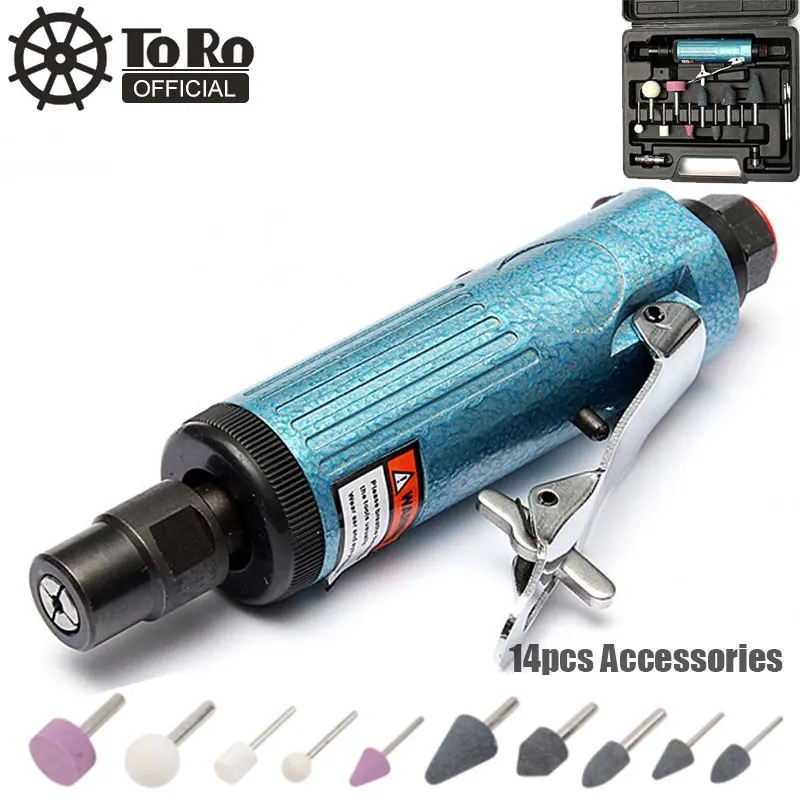 TORO Pneumatic Die Grinder Machine Air Compressor Grinding Tool High-speed Mill Engraving Polishing Tool Kit For Tire Repair NEW