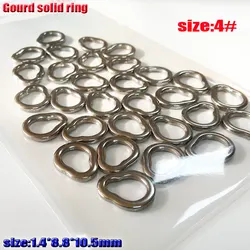 Anillo solido calabaza en acero inoxidable 304 - 4 tamanos para pesca