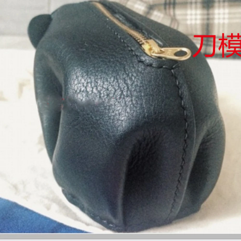 DIY leather craft elephant shape design coin bag die cutting knife mould hand machine punch tool