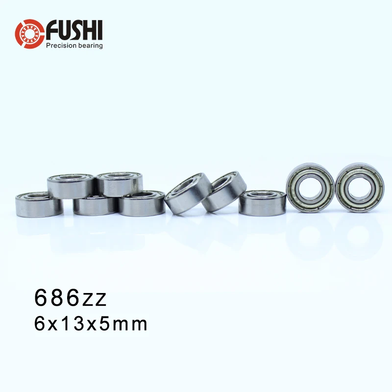 

686ZZ Bearing ABEC-1 20PCS 6x13x5mm Miniature 686Z Ball Bearings 618/6ZZ