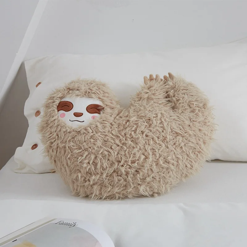 

40cm Soft Sloth Plush Pillow Cute Kawaii Cartoon Animal Sloth Doll Bed Chair Cushion Home Decoration Toys Kids Christmas Gifts