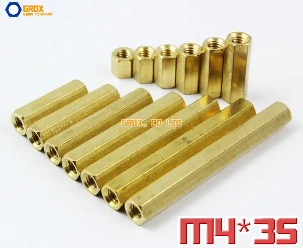 

25 Pieces Brass M4 x 35mm Female PCB Motherboard Standoff Spacer