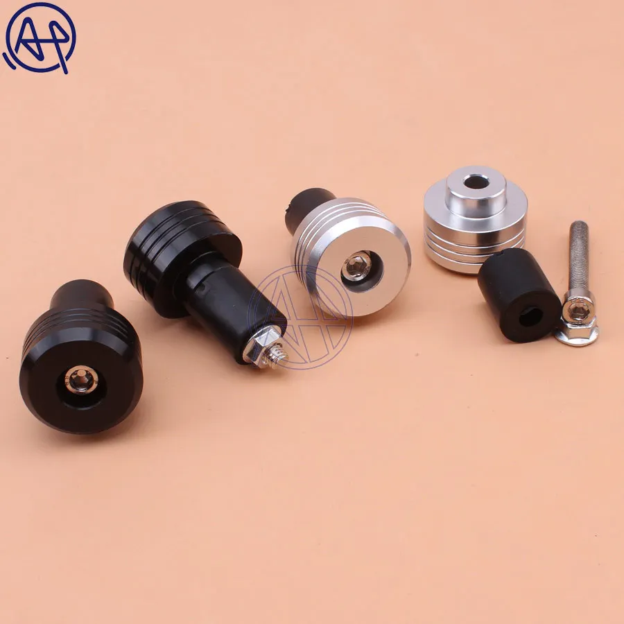 Bar End Caps+Vintage 7/8\'\' 22mm Brown Diamond Open Throttle Bar Hand Grip Handlebar for Honda Suzuki Royal Cafe Racer Bobber