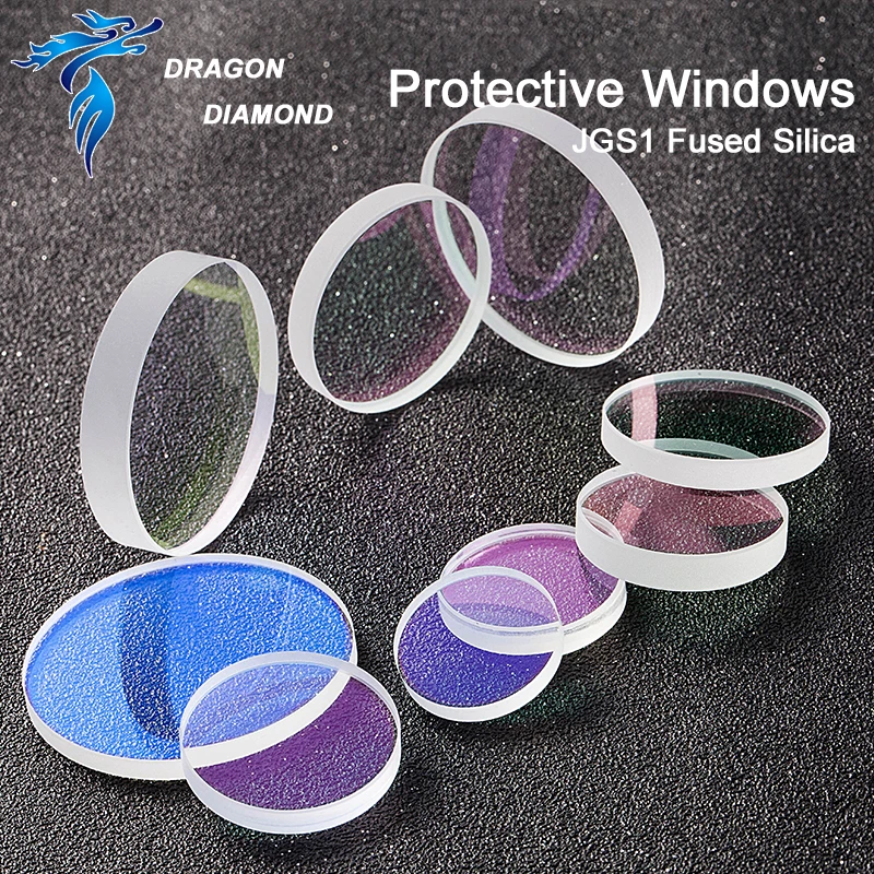 

Laser Protective Lens Windows Lens 37*7 40*2 42*3 D36-60mm JGS1 Quartz Lens for Fiber Cutting Laser Machine 1064nm