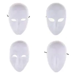 Costume Masks for Party Decoration Accessories DIY Unpainted Mask White Blank Face Mask Masquerade