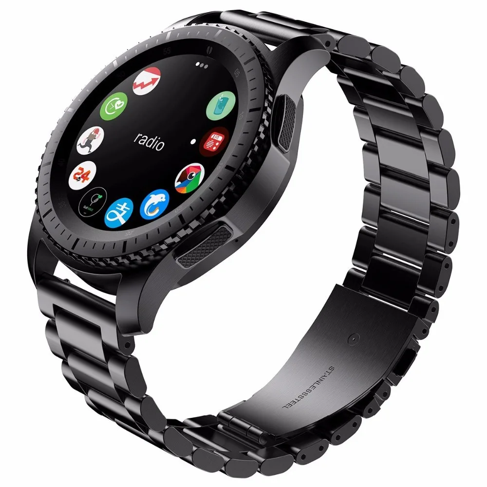18 20 22 24 mm Voll-Edelstahl-Armband für SAMSUNG GEAR S3 S2 Classic Straps Galaxy Watch 42 46 mm Huawei Watch 2 Pro/GT – Detail 15
