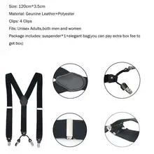 Men Leather Belt & Suspenders #2