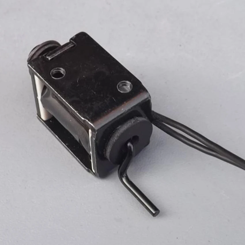 Micro Electromagnet Mahjong Machine Shuffle Parts Pulling-Through Push-Pull Type Solenoid Electromagnet DC 24V Stroke 3.7mm