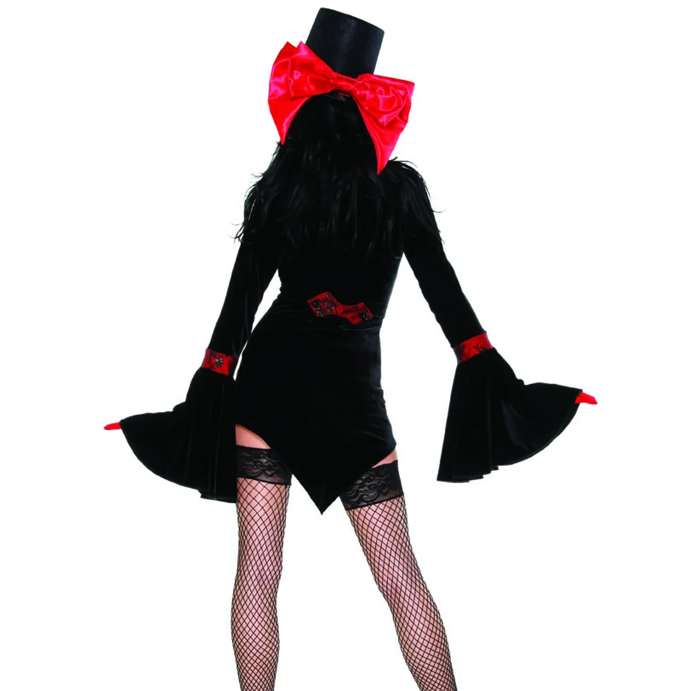 Sexy Vampire Vixen Adult Costume Deluxe Haloween Costumes Adult Womens Magic Moment Costume Halloween Fancy Dress Cosplay Women