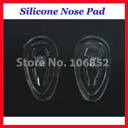 Retail 20pieces=10pairs Teardrop type Silicone nose pads size 15mm 16mm screw-in or push-in type optional