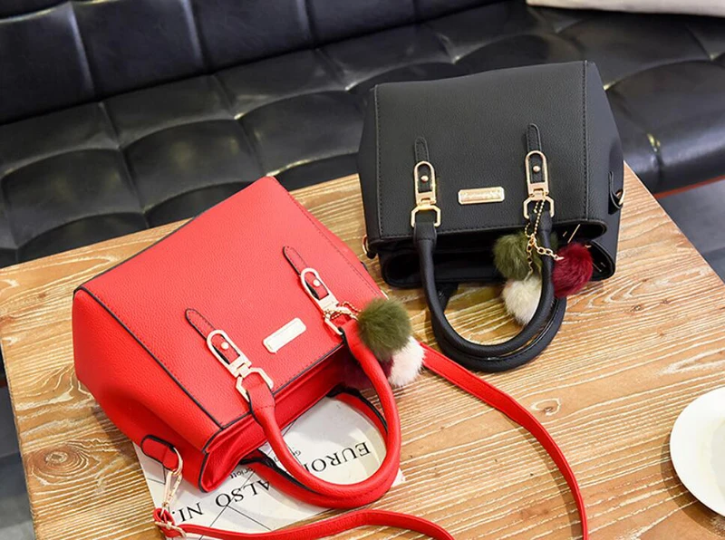 Yogodlns Frauen Perlen Anhänger Handtasche Damen geprägte Umhängetasche Damen Messenger Bag Hairball Taschen hochwertige Tasche – Detail 38