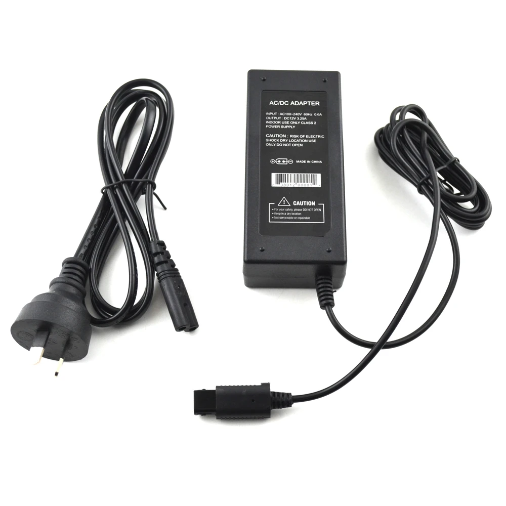 

50 PCS a lot AU Plug AC adapter 100-240 power supply Adapter for Gamecube for NGC console with power cable/cord