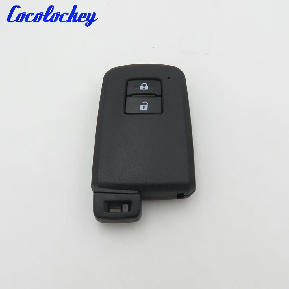 Cocolockey 2 Buttons For Toyota Smart Remote Key Keyless Entry Case Shell Fob No Logo