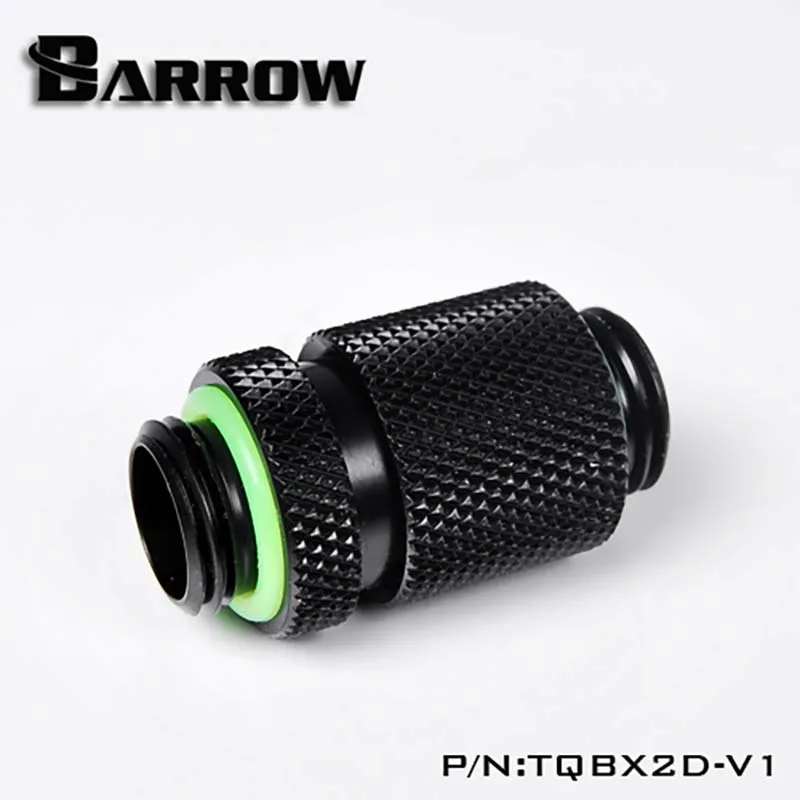 Barrow TQBX2D-V1 Extension Fitting,Full-featured Double Male Extender Adapter Black/Silver/White,water cooler heatsink gadget