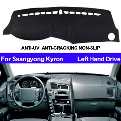 Car Dashboard Cover Dashmat For Ssangyong Kyron Auto Inner Sun Shade Dash Board Mat Cover Pad Carpe Car Styling Anti-sun