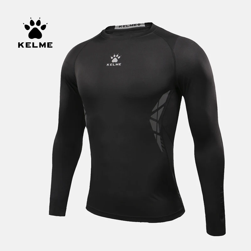 

KELME Men's Running T-shirt Compression Shirts Long Sleeve Training Exercise Workout Sports Tights Fitness Quick-Dry 3871101