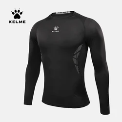 KELME T-shirt da corsa da uomo camicie a compressione manica lunga allenamento esercizio allenamento calzamaglia sportiva Fitness asciugatura rapida 3871101