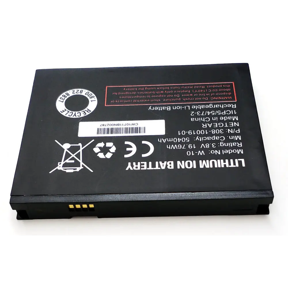 Original 3.8V 5040mAh W-10 Battery For Netgear NightHawk M1 MR1100  W10 Wireless Router Rechargeable Batteries