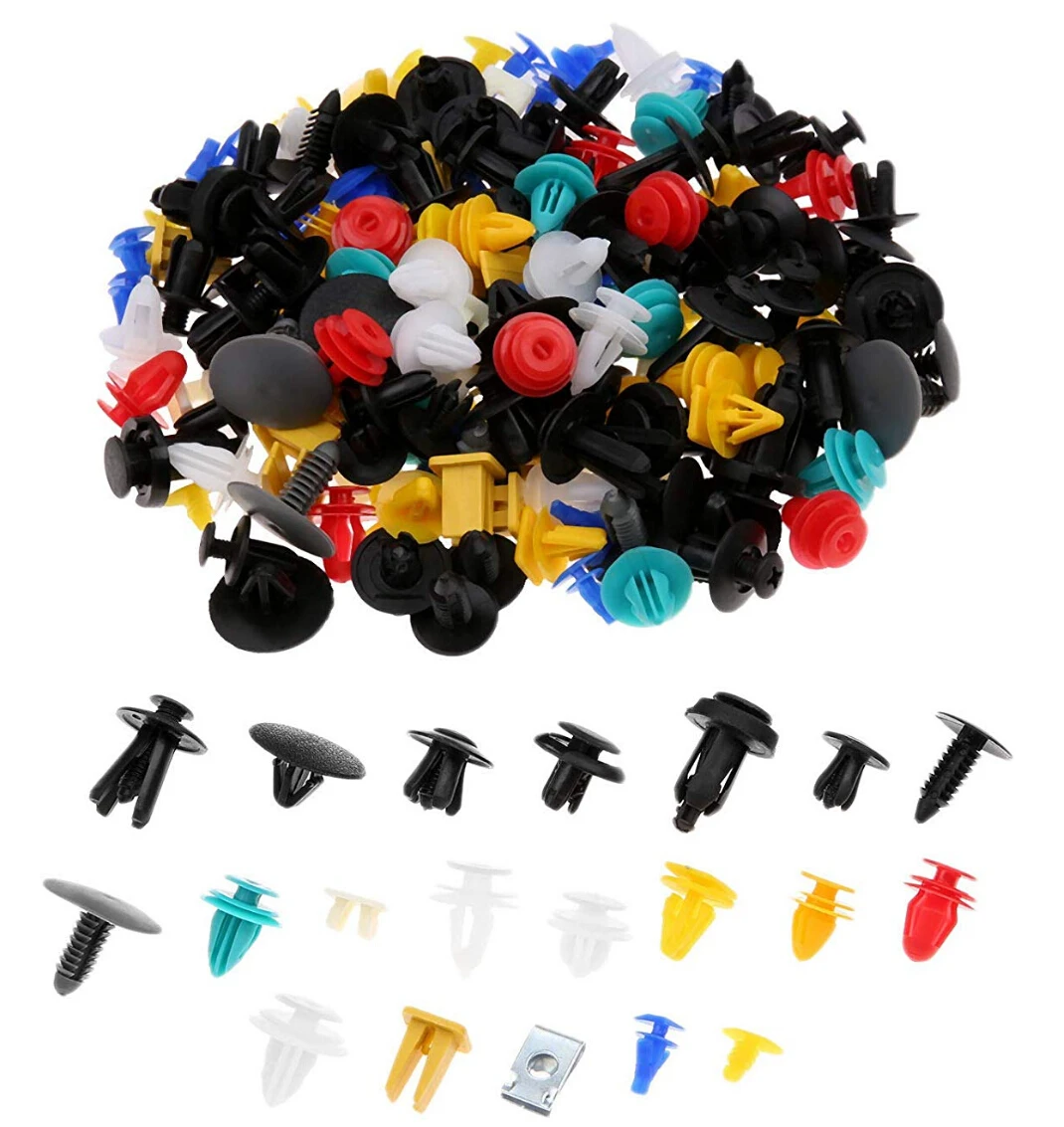 100Pcs Mixed Clips For Mercedes Benz W211 W203 W204 W210 W124 AMG W202 CLA W212 W220 W205 W201 A Class GLA W176 CLK W209 W204