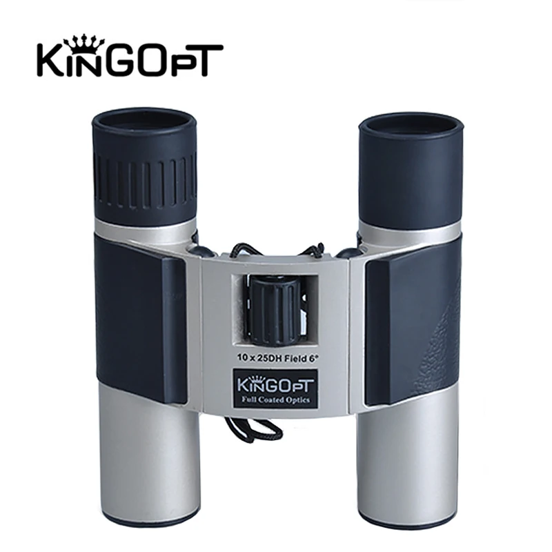 KINGOPT 10x25 Binoculars High-power BK7 Roof Prism Binocular Telescopes with HD Telescopic Lens Outdoor Camping Observing Tools