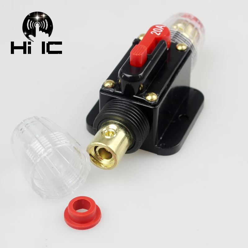 100A 50A 80A 20A  12V Car Truck Audio Amplifier Circuit Breaker Fuse Holder AGU Style Stereo Amplifier Refit Fuse Adapter