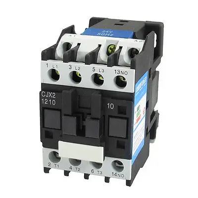 

660V 3 Phase 3P N/O AC Contactor DIN Rail Mount 24V Coil CJX2-1210