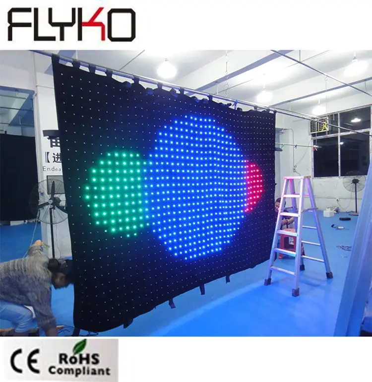 

P70mm dj lighting on sale 7ft x 10ft projector full hd high resolution dmx led curtain