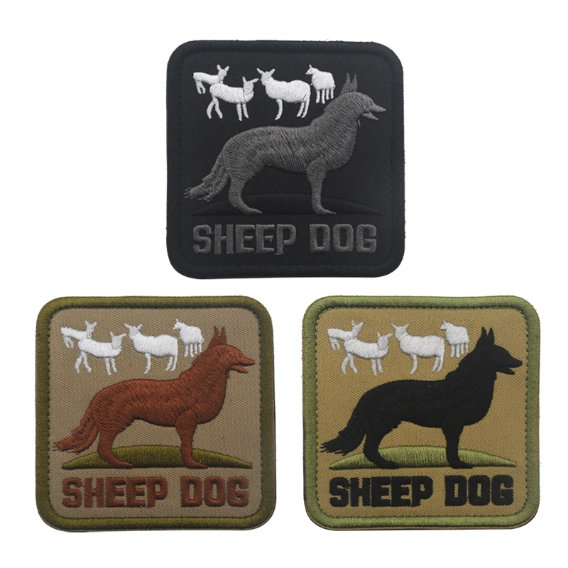 Sheep Dog US ARMY TACTICAL K9 MILITARY Patches INFIDEL FOREST BADGE HOOK SHEEPDOG PATCH