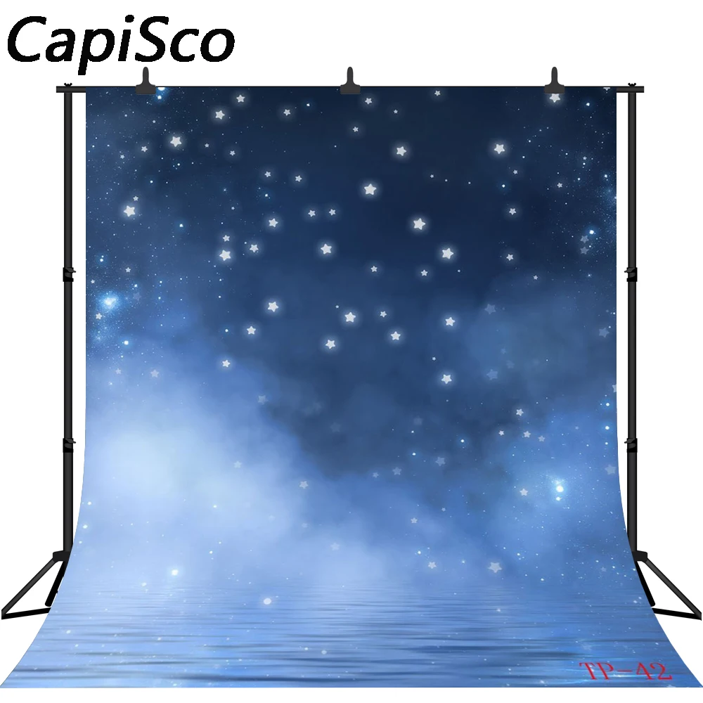 

Capisco photographic background Space blue stars shine photo backdrops for sale photography fantasy fabric vinyl photocall