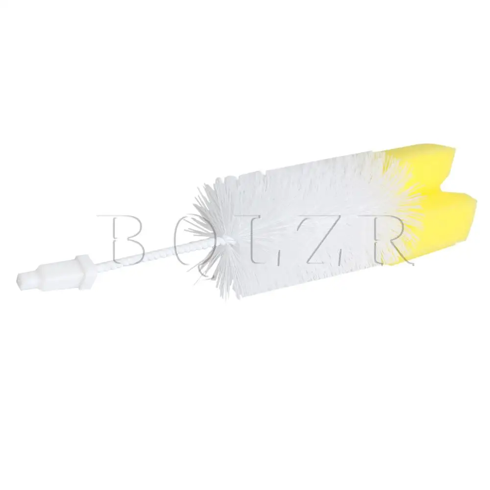 BQLZR Pliastic Urinal Urine Bottle Urinal Bedpan Brush with Sponge Scrub Removable Handle Brush Pack of 2