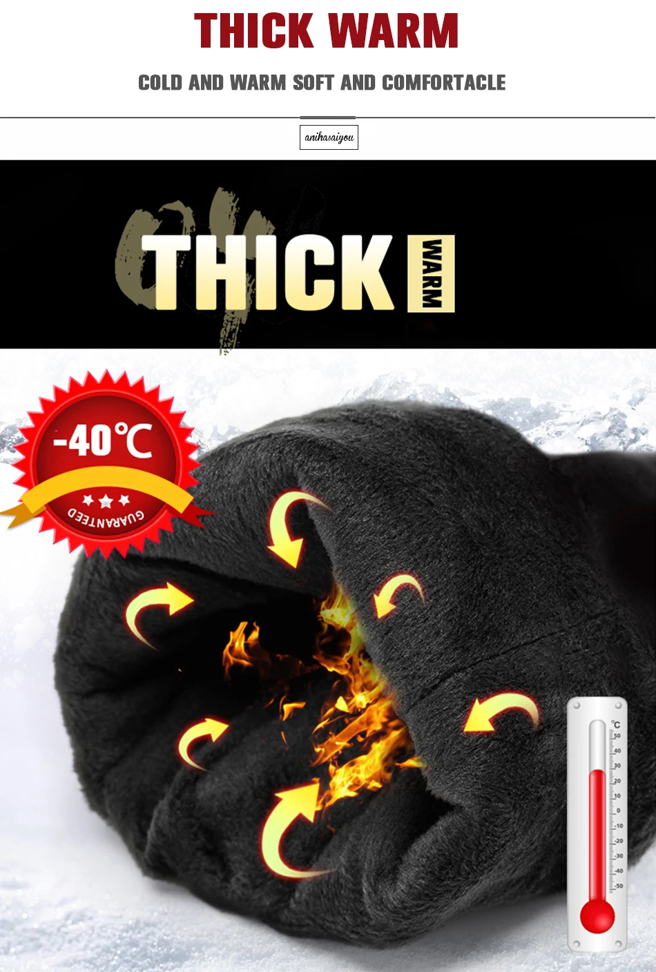 White Leather Women's Gloves, Genuine Leather, Cotton Lining Warm, Fashion Leather Gloves, Warm Winter Gloves -2226