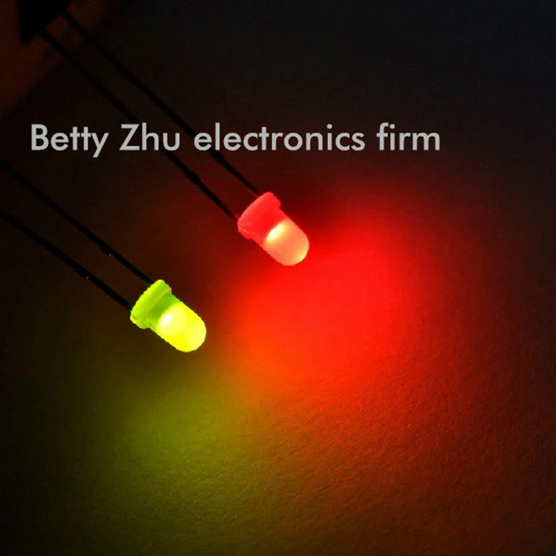 

1000PCS/LOT LED 3MM round red and green light-emitting diode (Promise diode) color mist