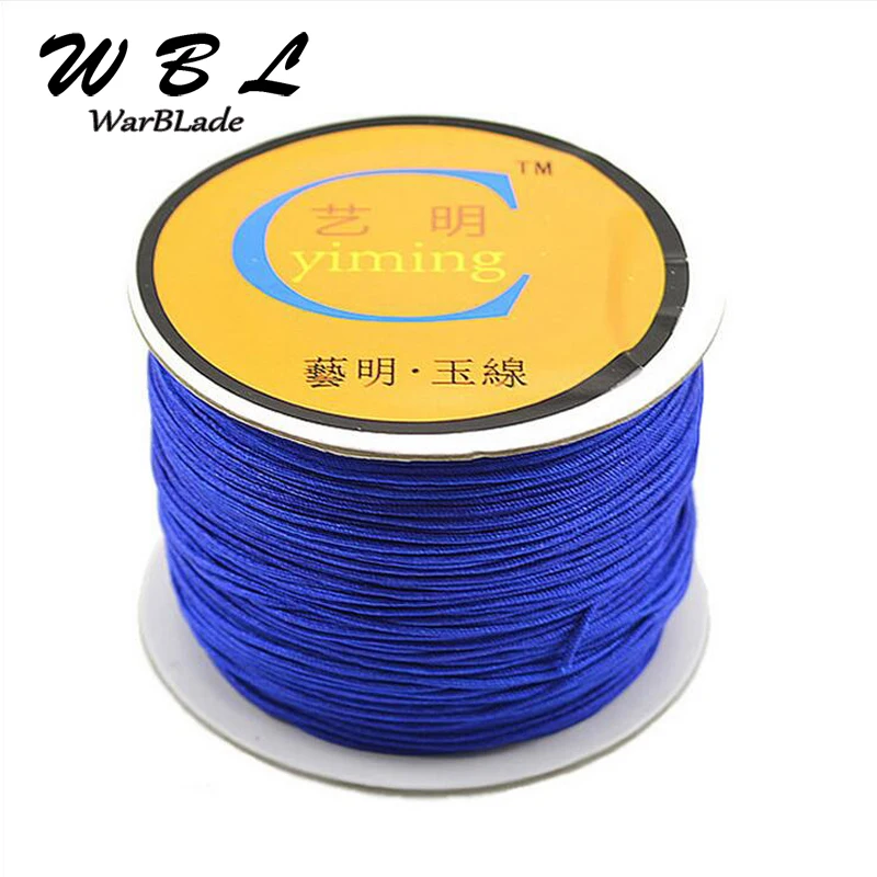 100M/Spool Nylon Cord 0.8mm 1mm 1.5mm 2mm Cotton Cord Thread Chinese Knot String DIY Beading Braided Bracelet Jewelry Making