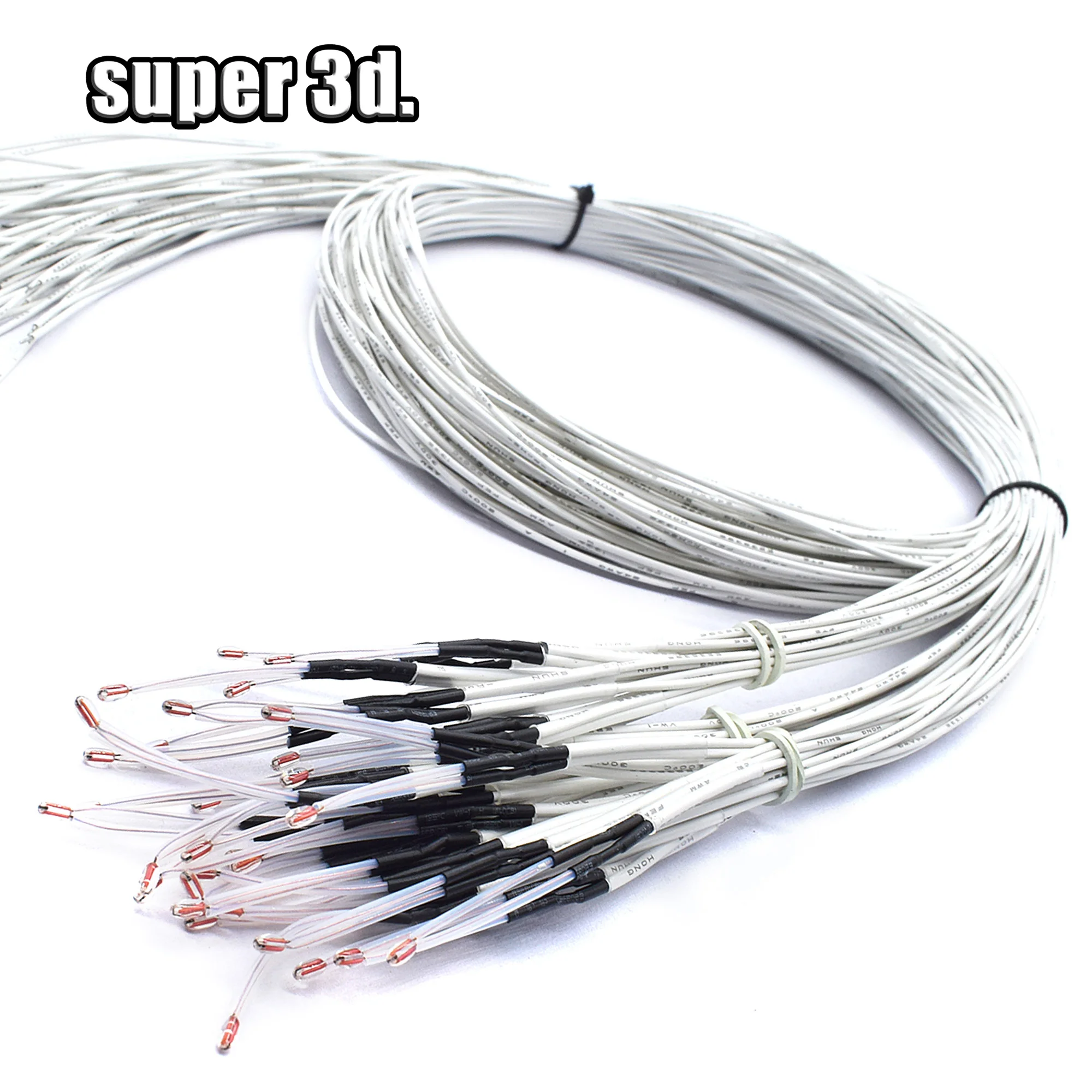 Rezystor 100K ohm NTC 3950 Termistory Czujniki termiczne z Dupont/XH2.54 do drukarek 3D Części Reprap Kabel grzałki temperaturowej