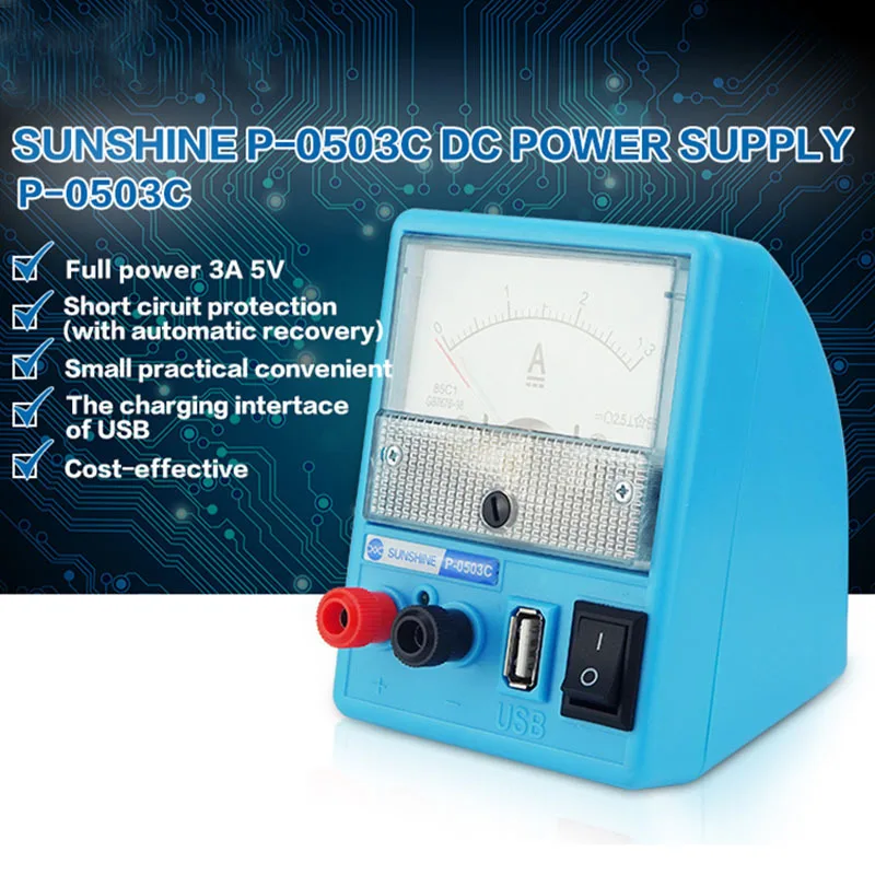 Regulador de voltaje portátil fuente de alimentación CC ajustable con puerto Usb Reparación de teléfono 5v 3a CC fuente de alimentación regulada 110v 220v