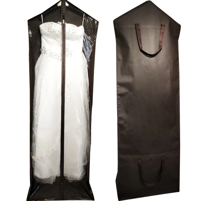 1 PCE Non-woven For Wedding Dress Dust Cover For Bridal Garment Hanging Storage Bag Clothing Dust-proof Bag