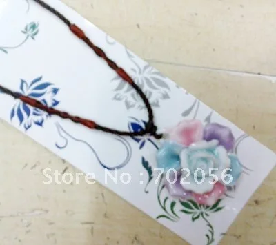 

fashion Ceramic Pendant Necklace necklace 15pcs/lot