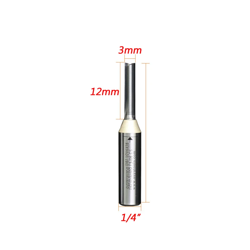 Diameter 3.0-6.0mm TCT Straight Trimmer Cutter 1/4