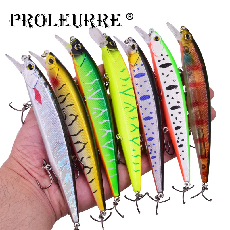 Proleurre Minnow Fishing Lures 14cm 18.5g Hard Crank Baits Artificial Floating Bait Trout Pike Fishing Wobbler Crankbaits
