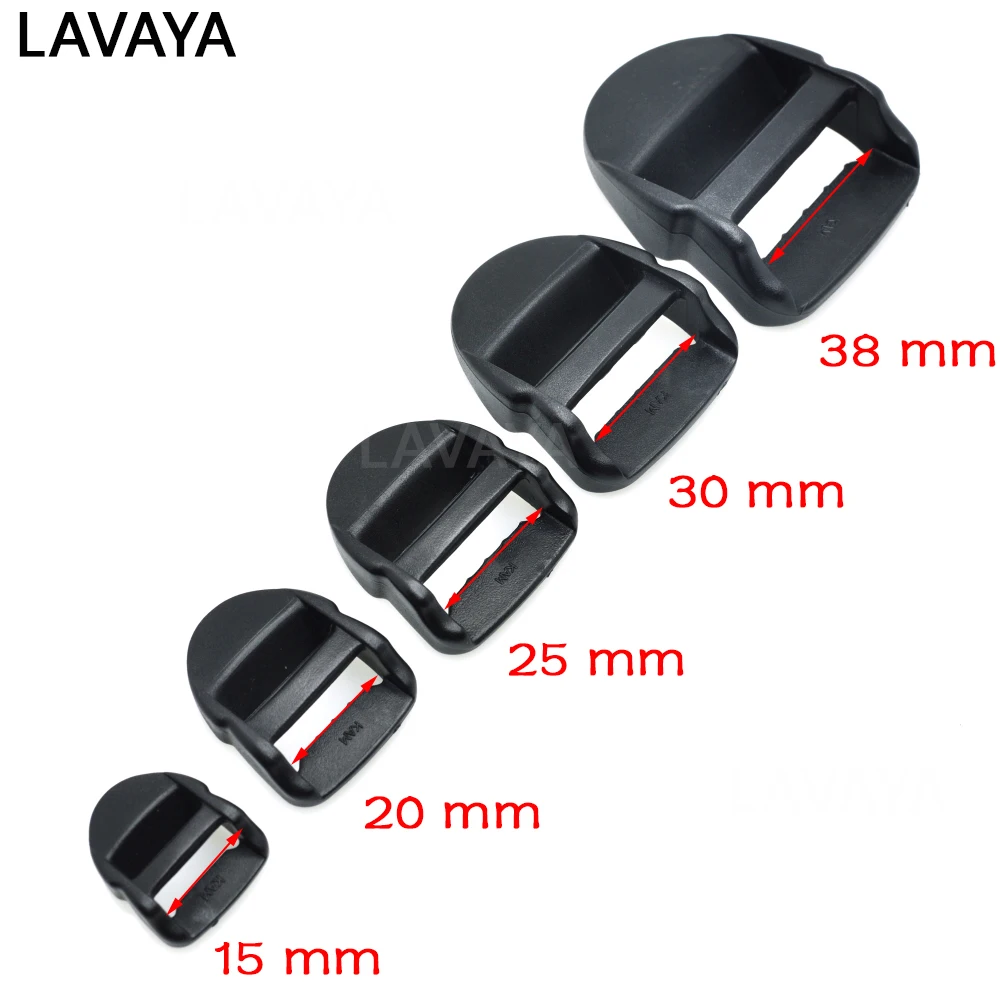 1pcs 15mm 20mm 25mm 30mm 38mm Ladder Lock Slider Plastic Buckles Backpack Straps For Student bag Travelling bag