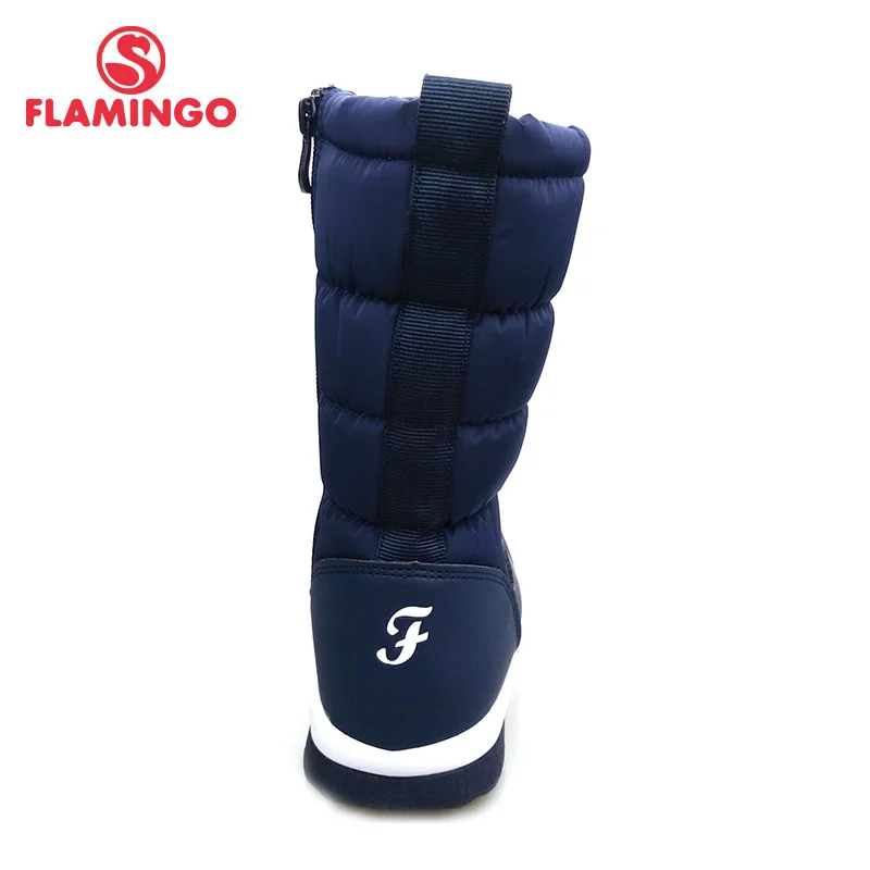 FLAMINGO Waterproof Wool Keep Warm Winter High Quality Shoes Anti-slip Children Snow Boots for Boy Free Shipping 82D-NQ-1038