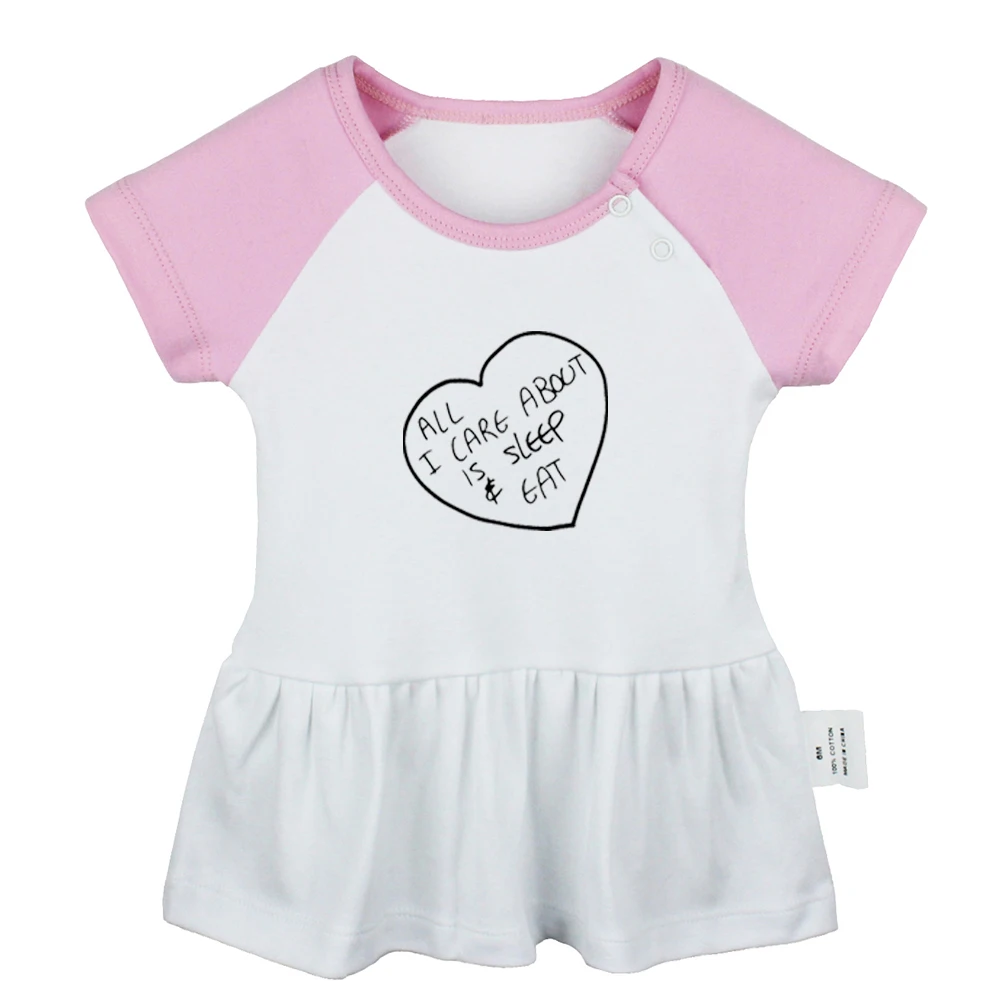 Pink Love Too Sassy For You all I care about are you Mouse Hand Red Love Newborn Baby Girls Dresses Toddler Infant Clothes