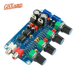 Amplifier NE5532 Preamp Preamplifier Volume Tone Control Finished Board Treble Midrange Bass EQ DIY Dual AC 12V - 18V