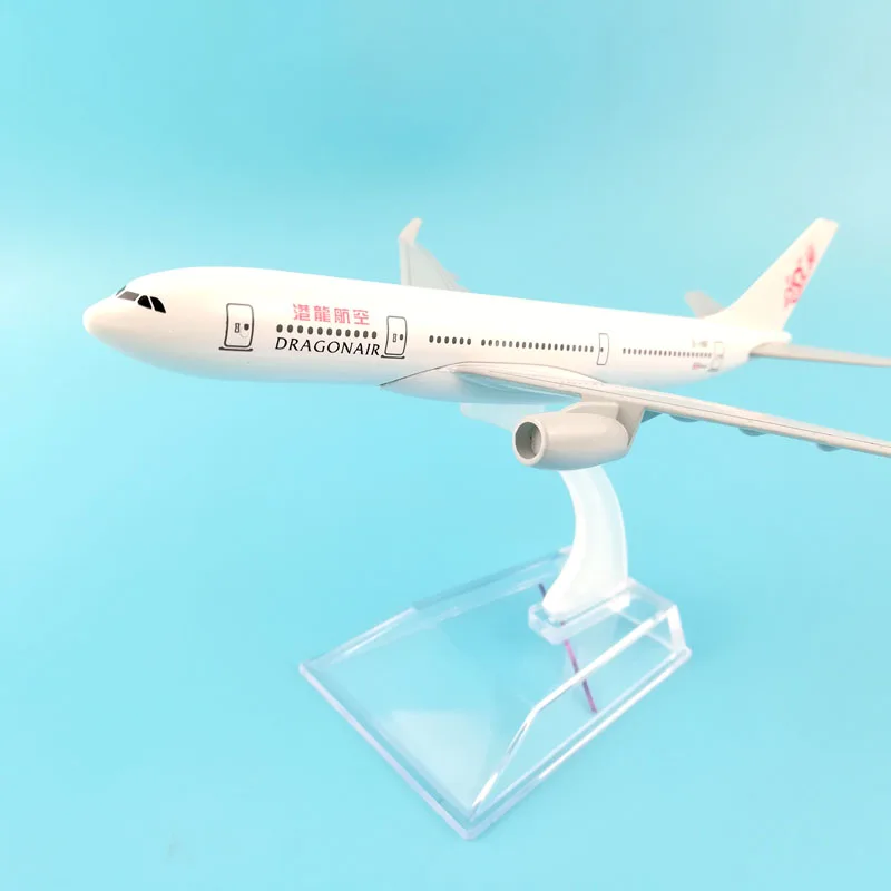 Hong Kong Dragonair 16CM Metal Alloy Aircraft model 1:400 B-HWF kids toys aircraft Birthday gift collection toys for children