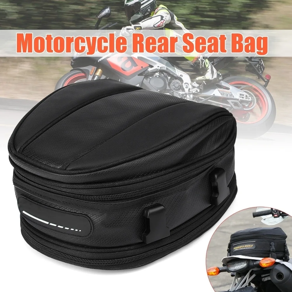 GMOTOD Waterproof Cycling Motorcycle Rear Tail Seat Package Back Carry Bag Rain Cover (Model: RR9018)