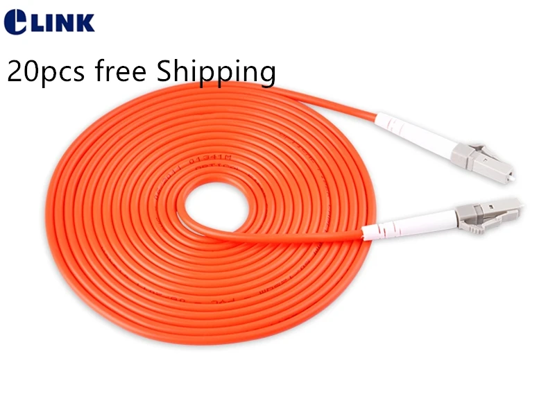 

LC-LC fiber patchcord simplex Multimode 2.0mm 50/125um cable optical fiber jumper ceramic ferrule free shipping ELINK 20pcs