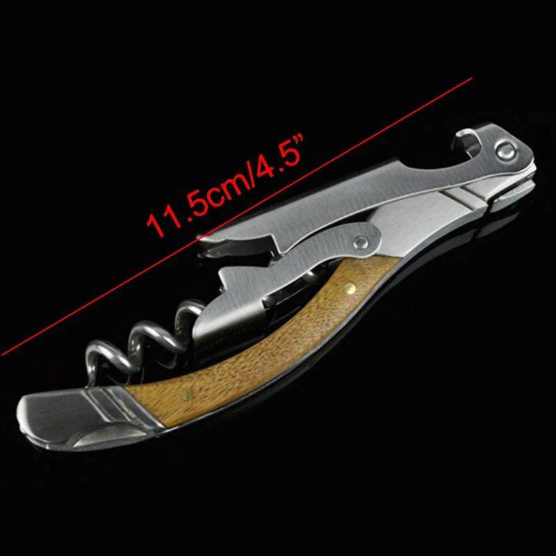 Laguiole Wine Openers Wood Handle Professional Wine Bottle Opener Folding Portable Stainless Steel Wine Knife Beer Can Openers