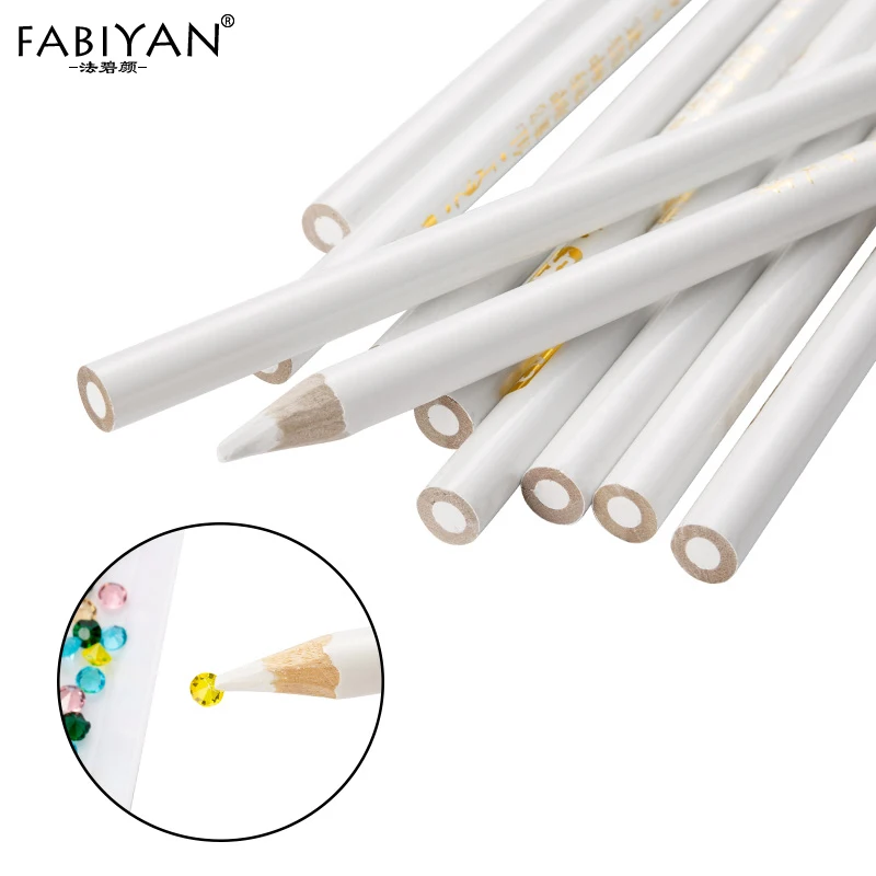 Stylo à points en bois pour Nail Art, 3 pièces, pour strass, cristal, perles de diamant, vernis UV, outils de manucure en acrylique