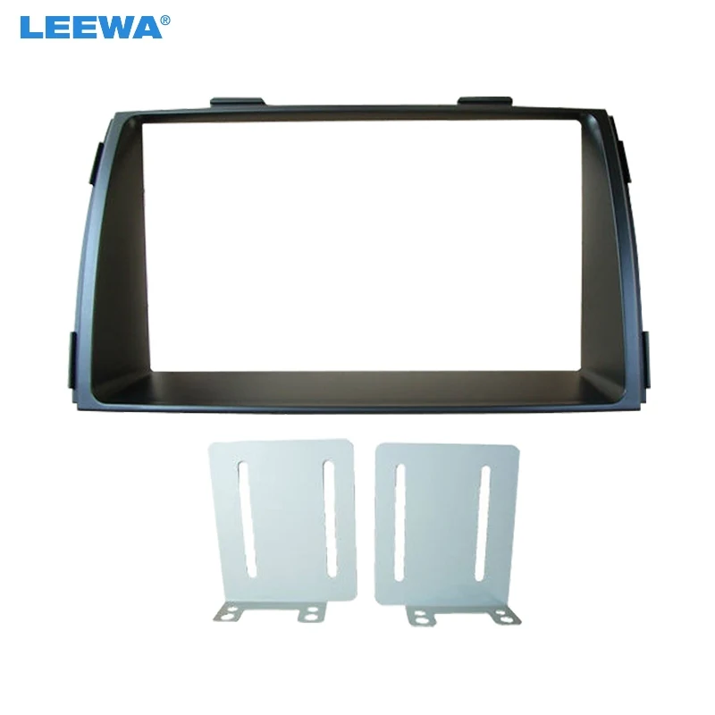 LEEWA 2Din Car Refitting DVD Radio Fascia Frame for KIA Sorento 2010+ Dashboard Installation Mount Frame Panel Trim Kit #CA5167